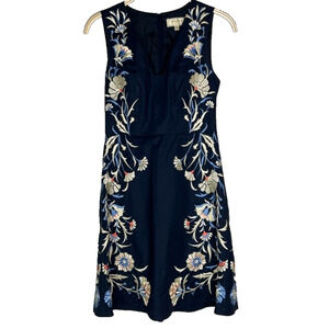 Anthropologie Moulinette‎ Souers Dress Bellflower Embroidered Floral Size 0